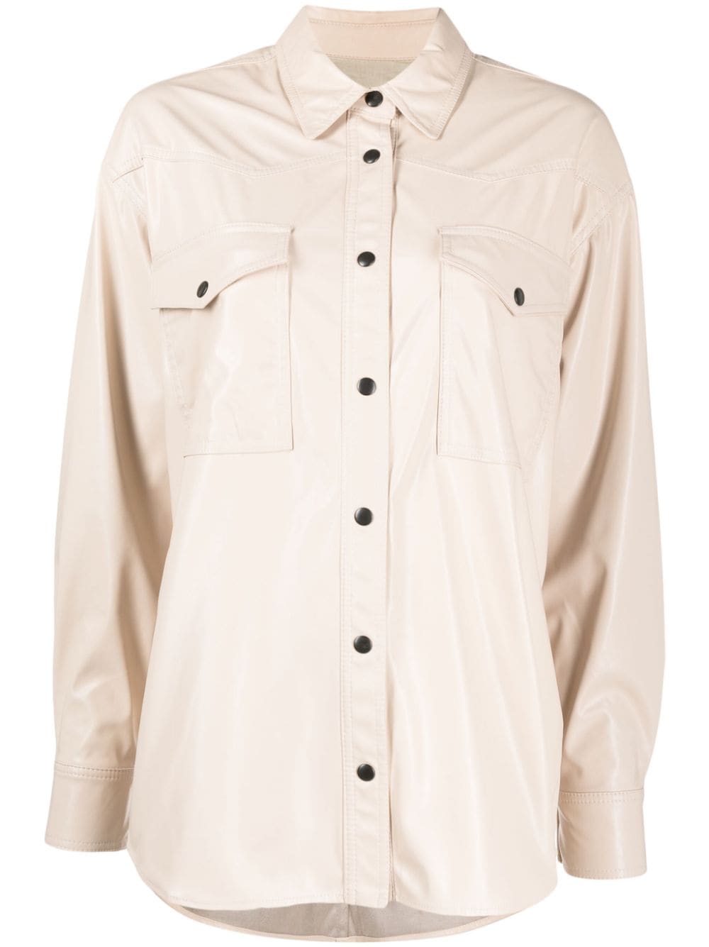 MARANT ÉTOILE pointed-collar press-stud shirt - Neutrals von MARANT ÉTOILE