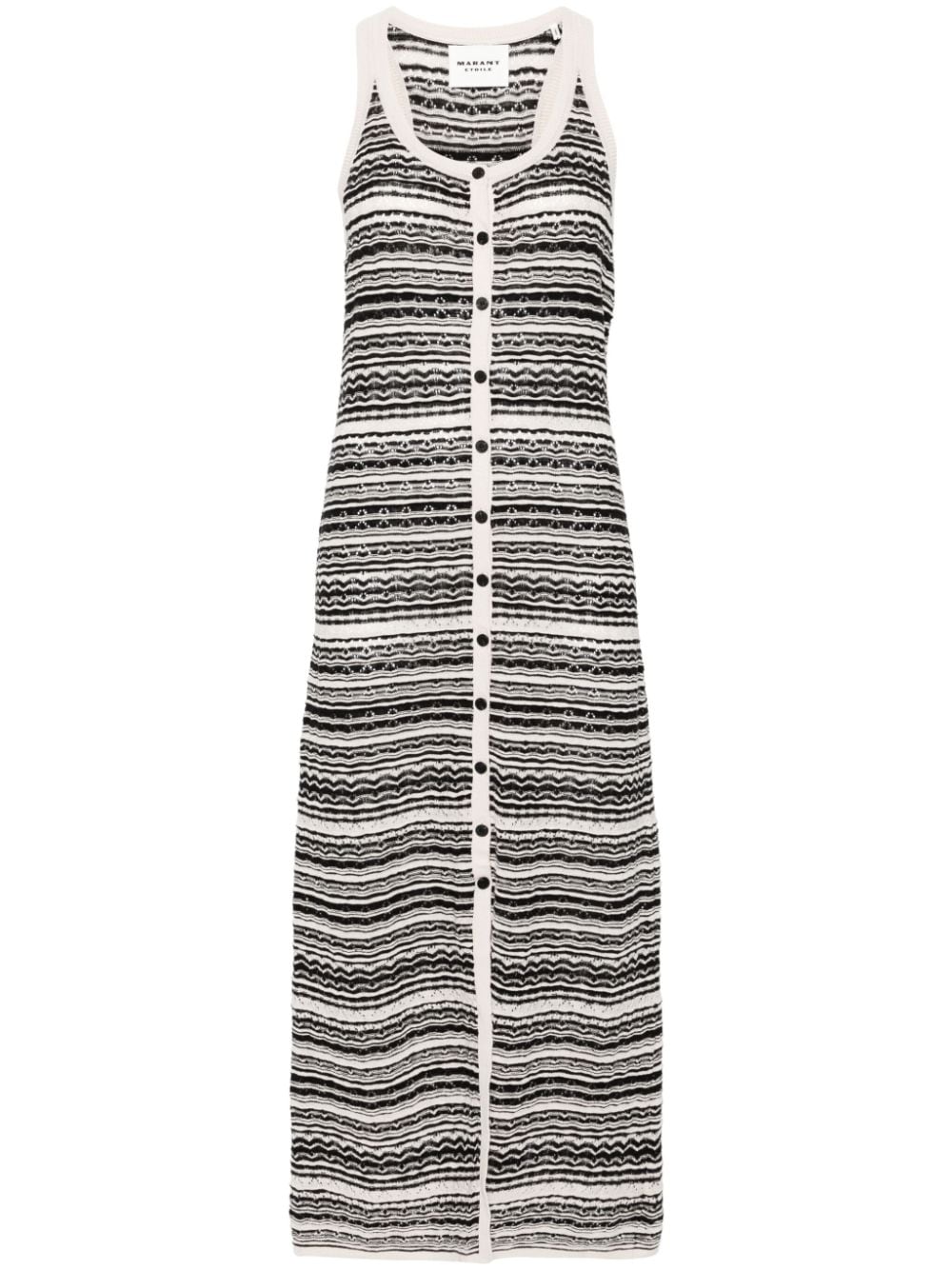 MARANT ÉTOILE Haroya striped maxi dress - Black von MARANT ÉTOILE