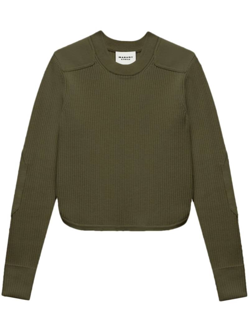 MARANT ÉTOILE ribbed-knit jumper - Green von MARANT ÉTOILE