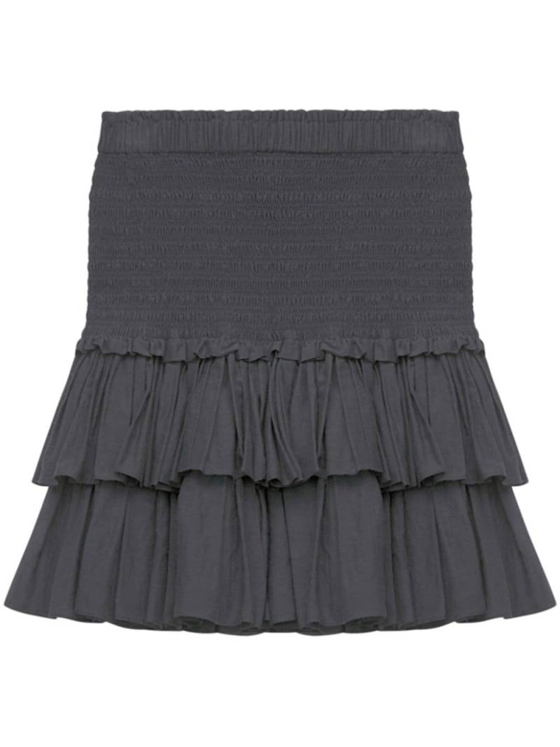 MARANT ÉTOILE smocked ruffle-hem skirt - Black von MARANT ÉTOILE