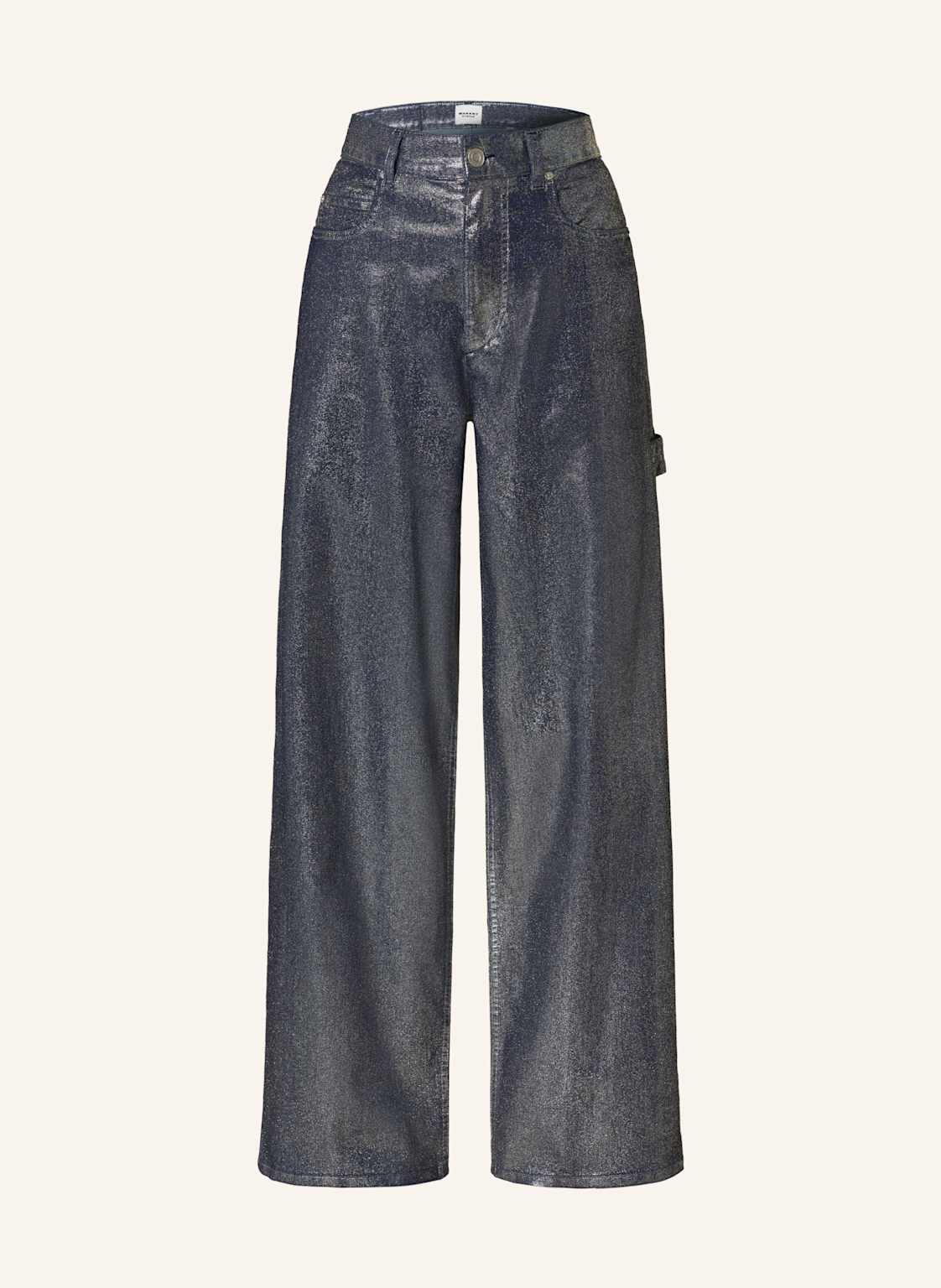 Marant Étoile Coated-Jeans silber von MARANT ÉTOILE