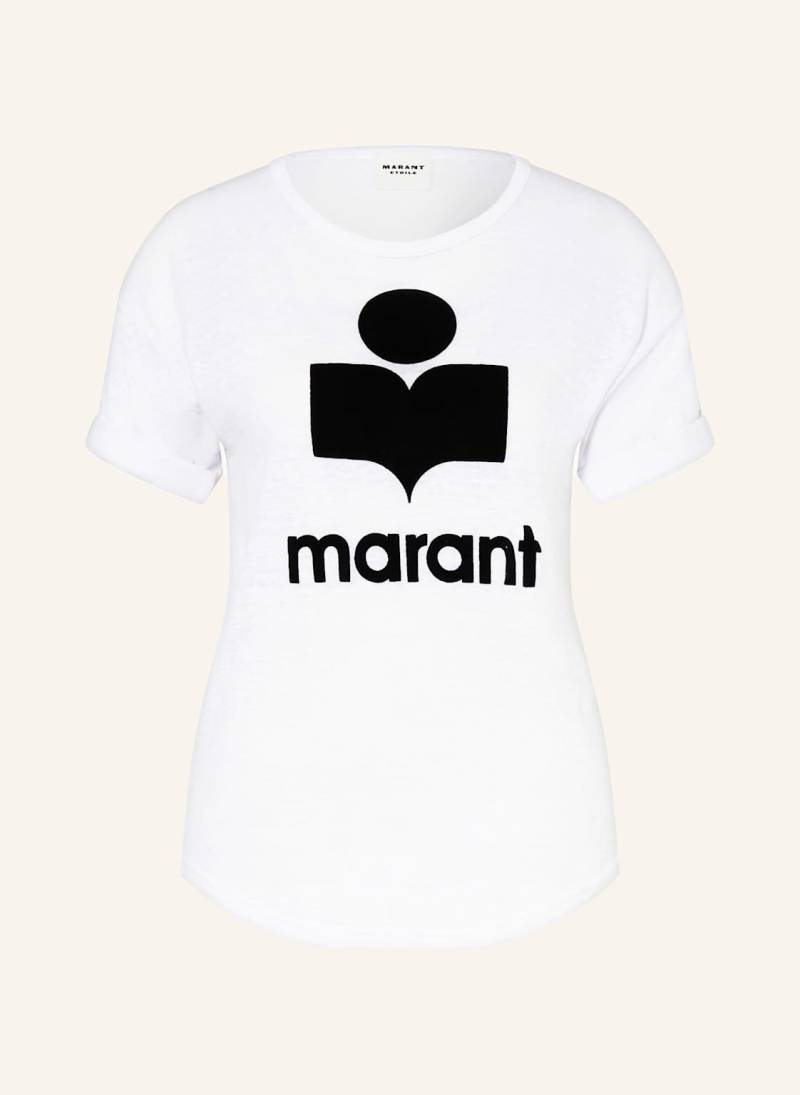 Marant Étoile T-Shirt Koldi Aus Leinen weiss von MARANT ÉTOILE