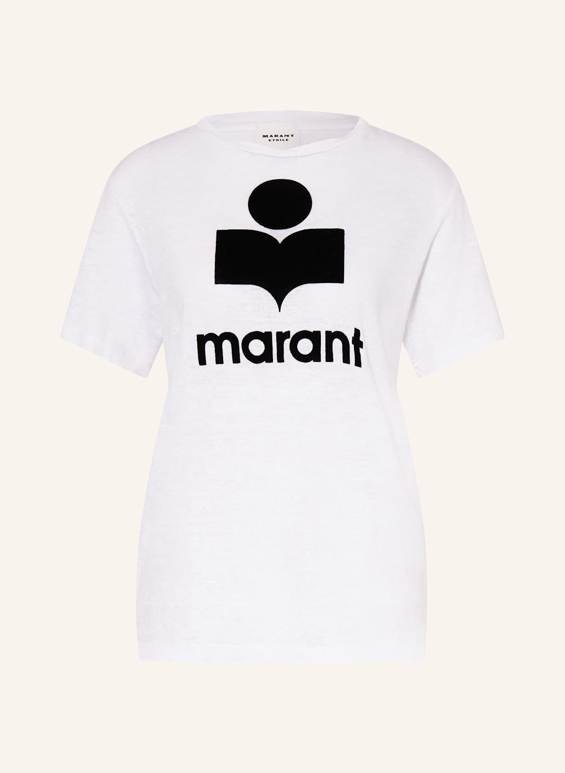 Marant Étoile T-Shirt Zewel Aus Leinen weiss von MARANT ÉTOILE