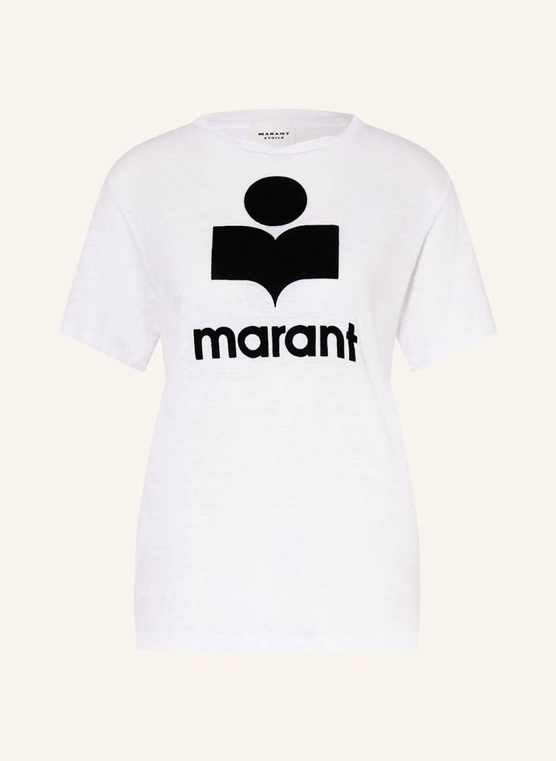 Marant Étoile T-Shirt Zewel Aus Leinen weiss von MARANT ÉTOILE