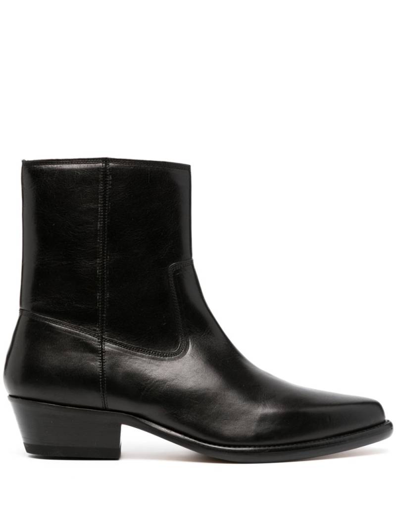 MARANT 45mm leather ankle boots - Black von MARANT