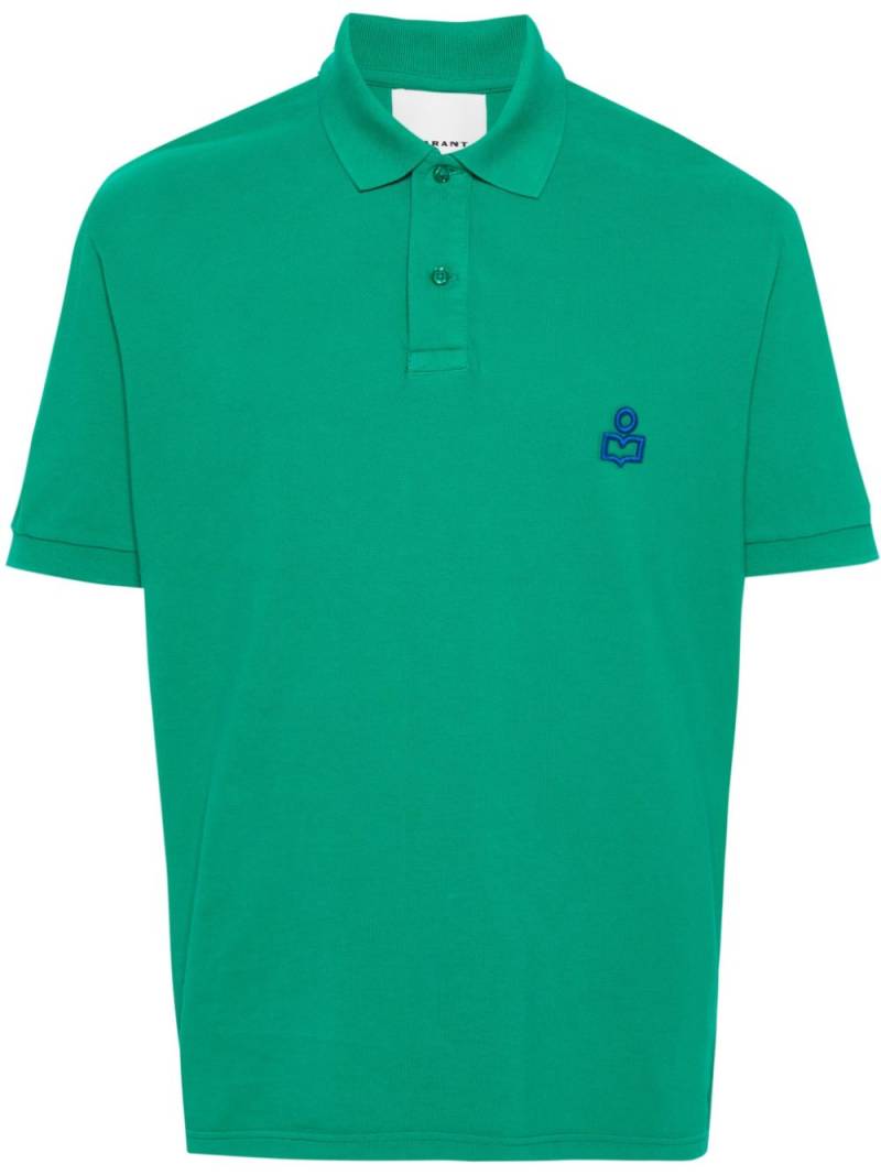 MARANT Afko cotton polo shirt - Green von MARANT