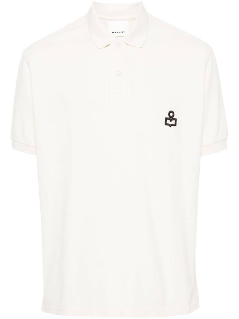 MARANT Afko cotton polo shirt - Neutrals von MARANT