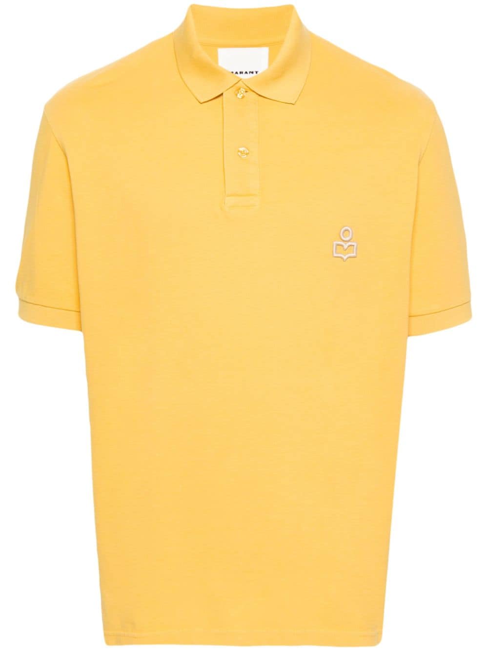 MARANT Afko cotton polo shirt - Yellow von MARANT