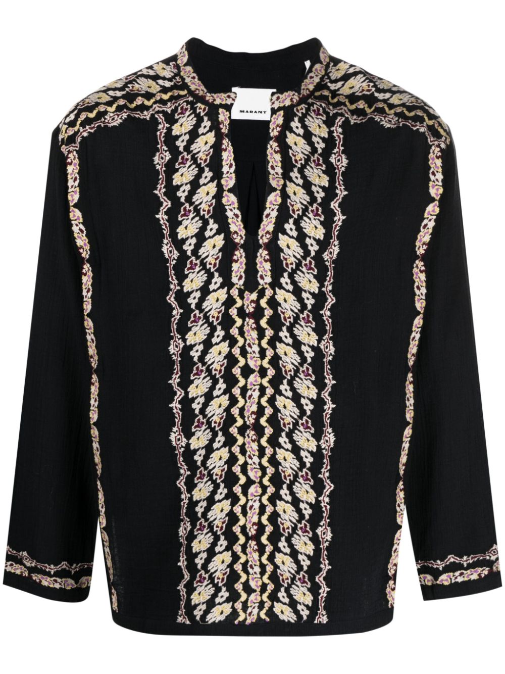 MARANT Cikariah embroidered shirt - Black von MARANT