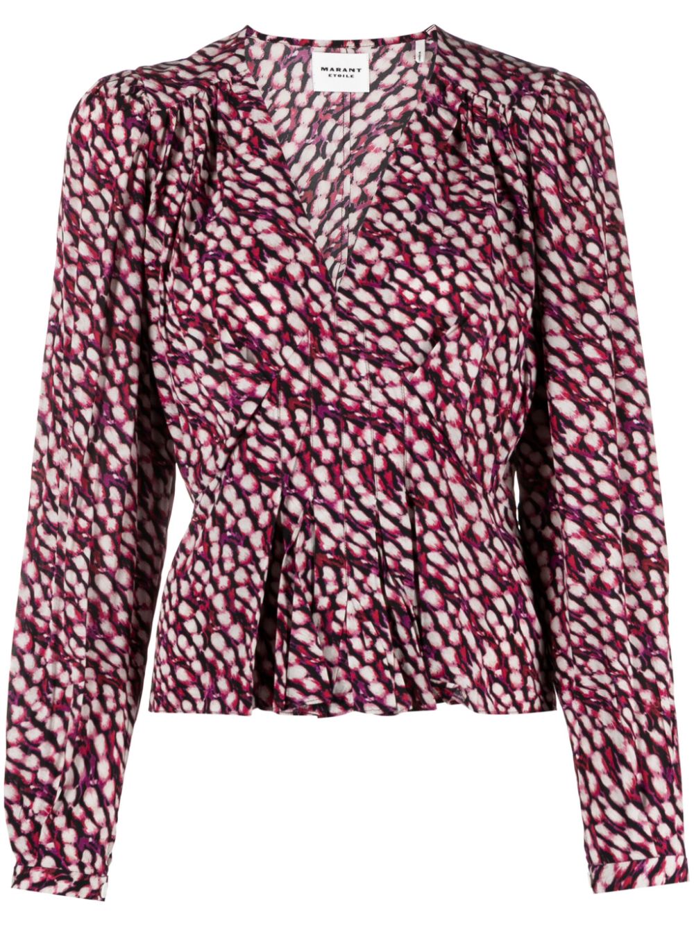 MARANT ÉTOILE Eddy animal-print blouse - Purple von MARANT ÉTOILE