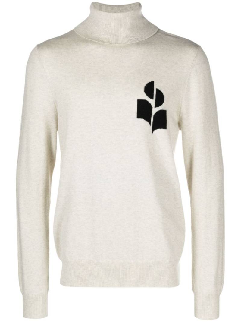 MARANT Enzo logo-intarsia jumper - Neutrals von MARANT