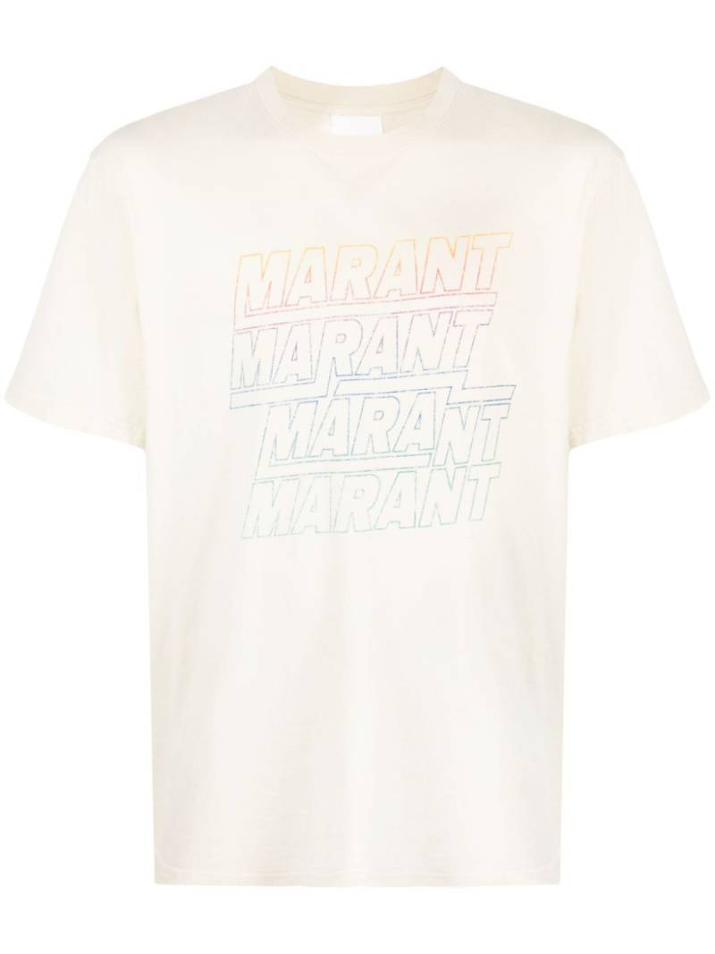 MARANT Hugo organic-cotton T-shirt - Neutrals von MARANT