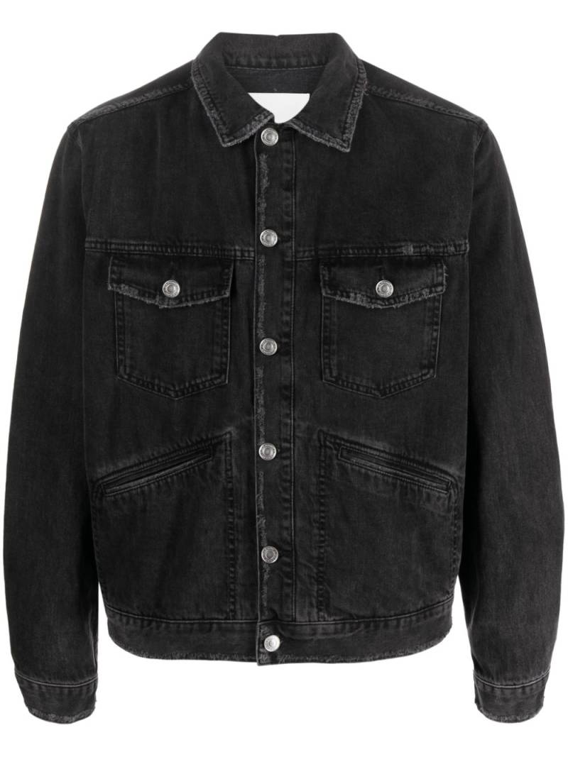 MARANT Jango logo-embroidered denim jacket - Black von MARANT