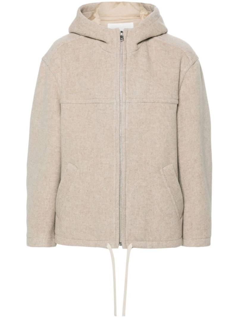 MARANT Kurt hooded felted jacket - Neutrals von MARANT