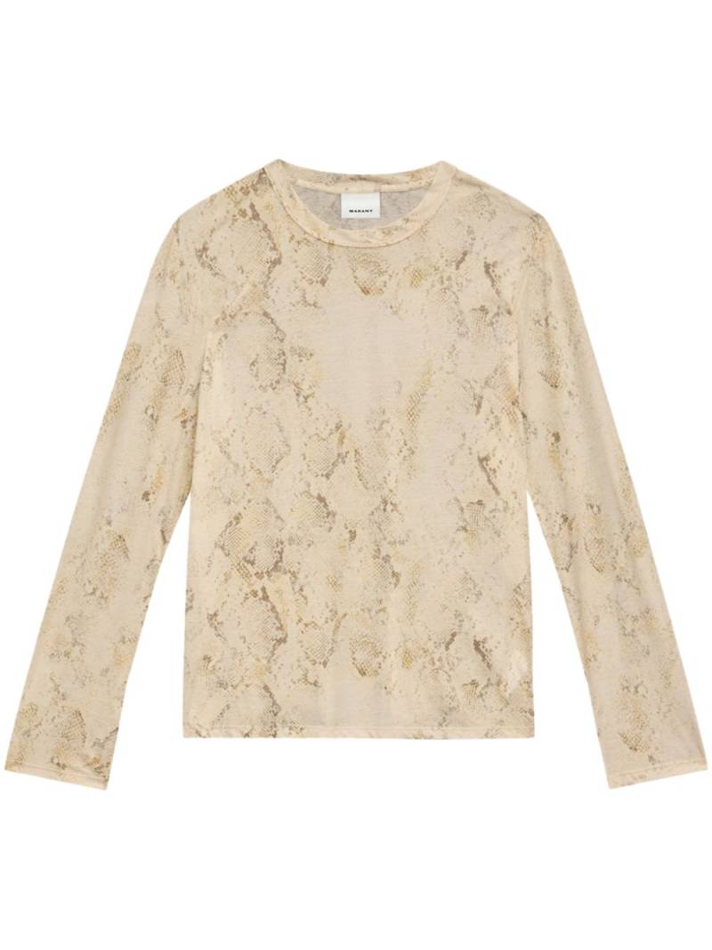 ISABEL MARANT Leilow T-shirt - Neutrals von ISABEL MARANT