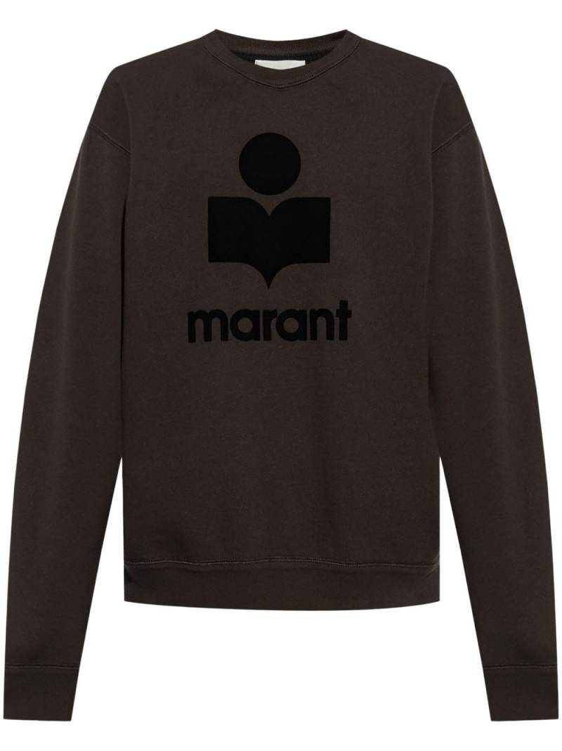 MARANT Mikoy flocked-logo sweatshirt - Black von MARANT