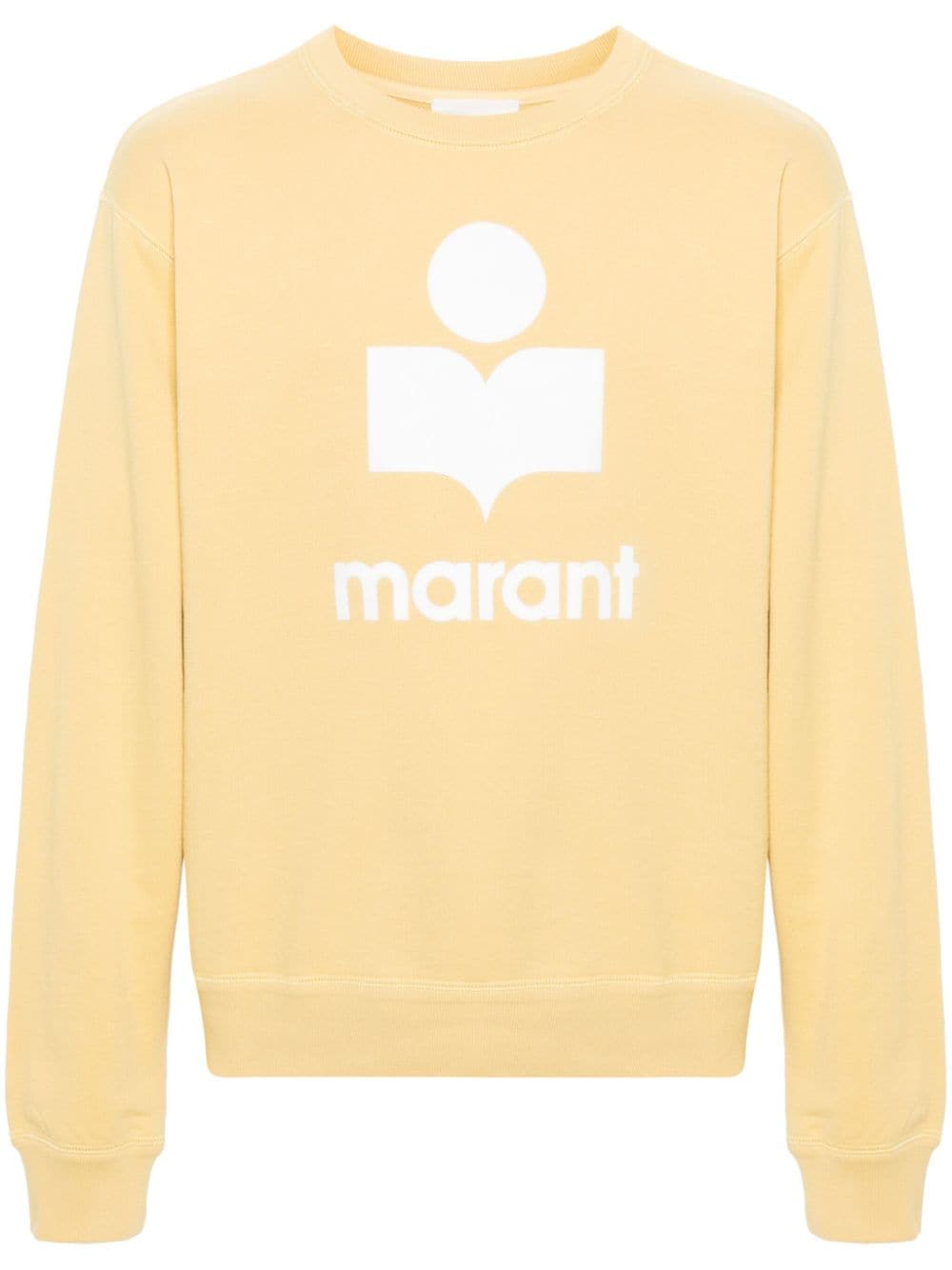 MARANT Mikoy flocked-logo sweatshirt - Yellow von MARANT