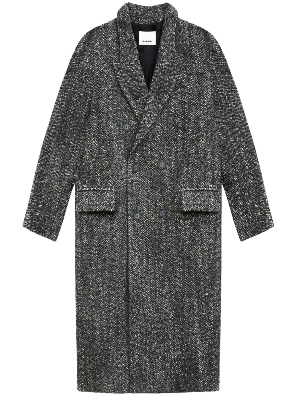 MARANT Denton double-breasted coat - Black von MARANT