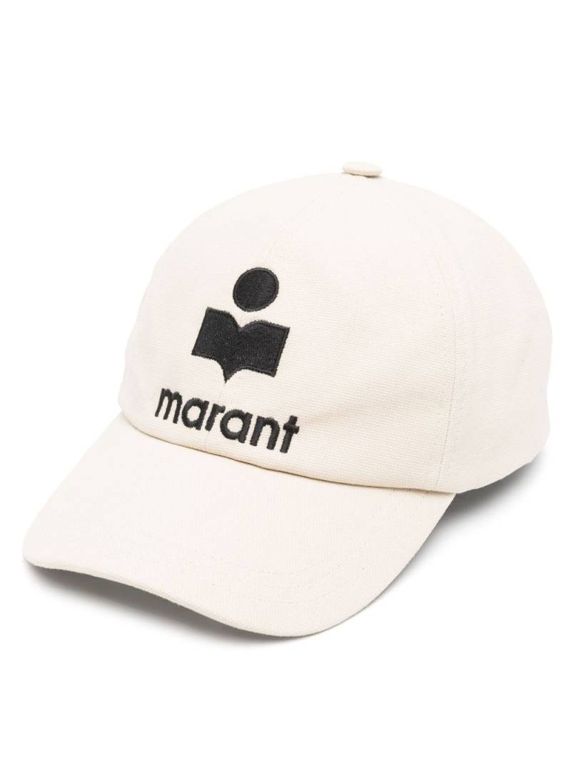 MARANT embroidered-logo cotton cap - Neutrals von MARANT