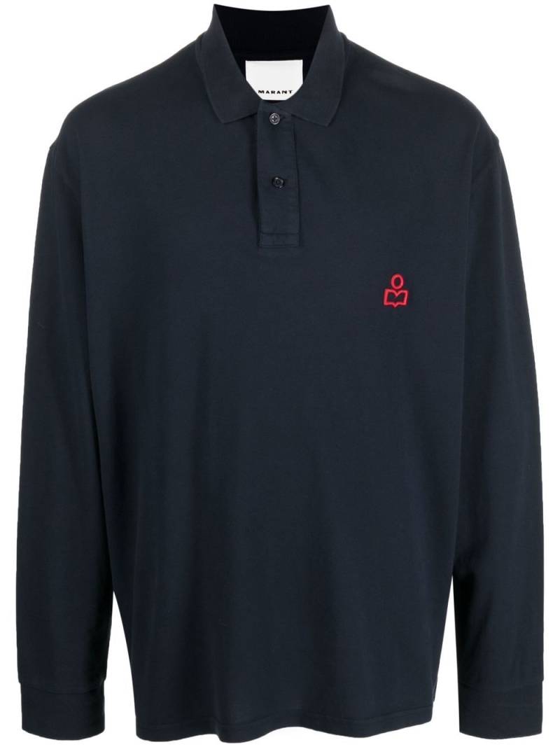 MARANT embroidered-logo polo shirt - Blue von MARANT