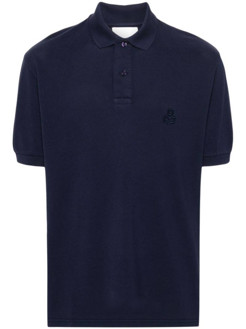 MARANT logo-embroidered polo shirt - Blue von MARANT