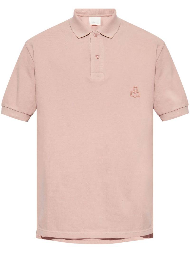 MARANT logo-embroidered polo shirt - Pink von MARANT