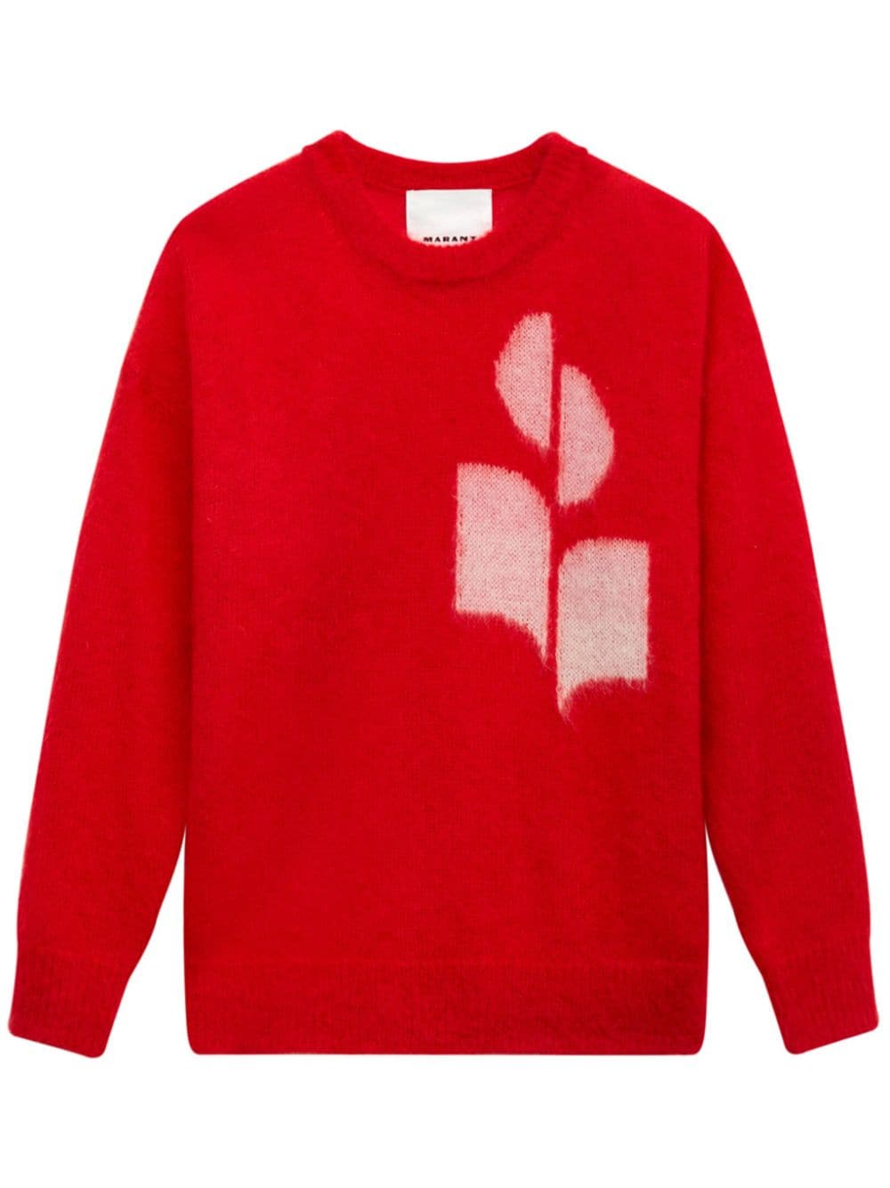 MARANT Drany logo-intarsia sweater - Red von MARANT