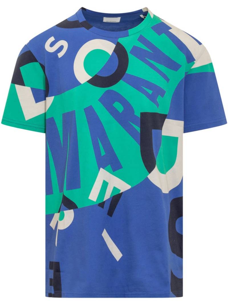 MARANT logo-print T-shirt - Blue von MARANT