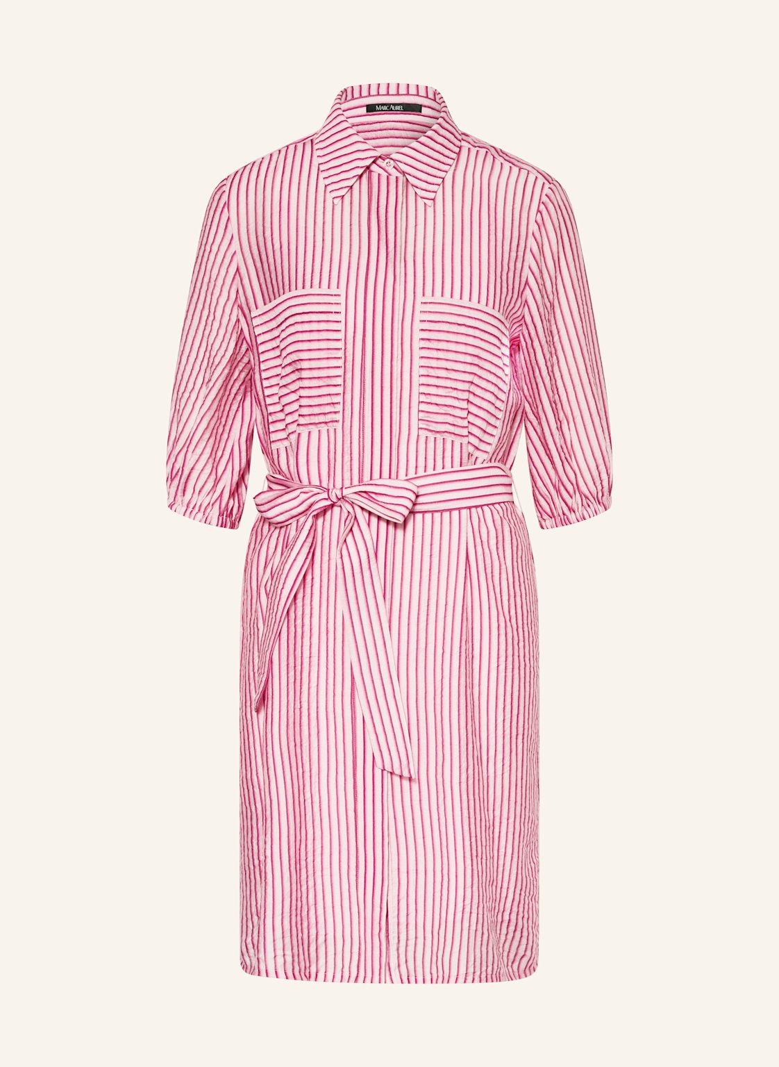 Marc Aurel Hemdblusenkleid Mit 3/4-Arm pink Marc Aurel Hemdblusenkleid Mit 3/4-Arm pink von MARC AUREL