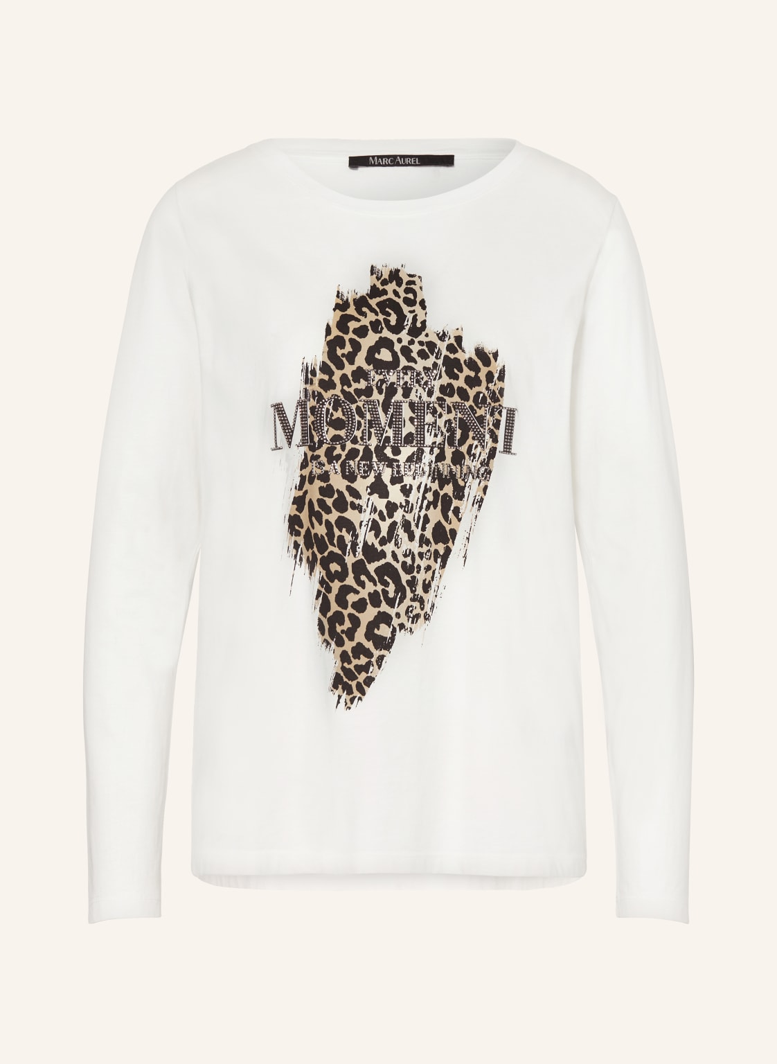 Marc Aurel Longsleeve Mit Schmucksteinen weiss von MARC AUREL