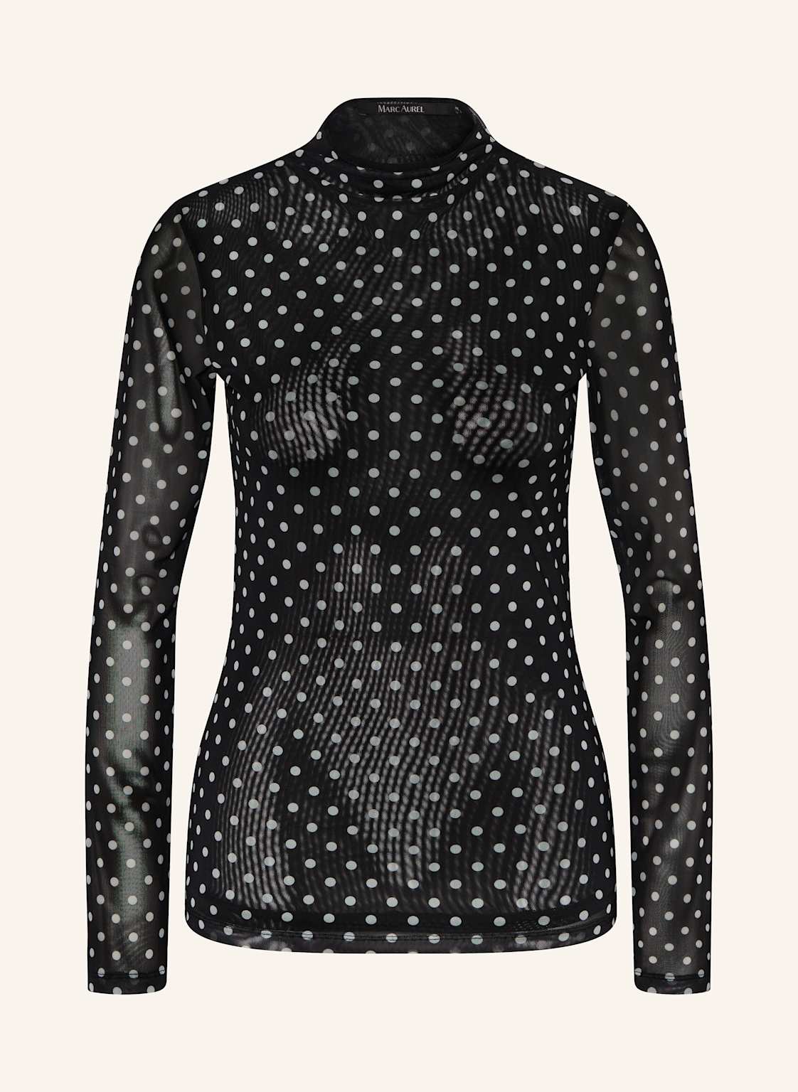 Marc Aurel Mesh-Blusenshirt schwarz von MARC AUREL