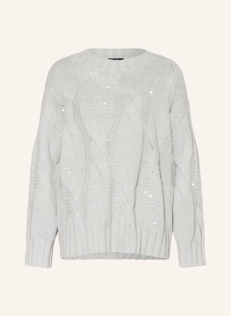 Marc Aurel Pullover Mit Pailletten grau von MARC AUREL