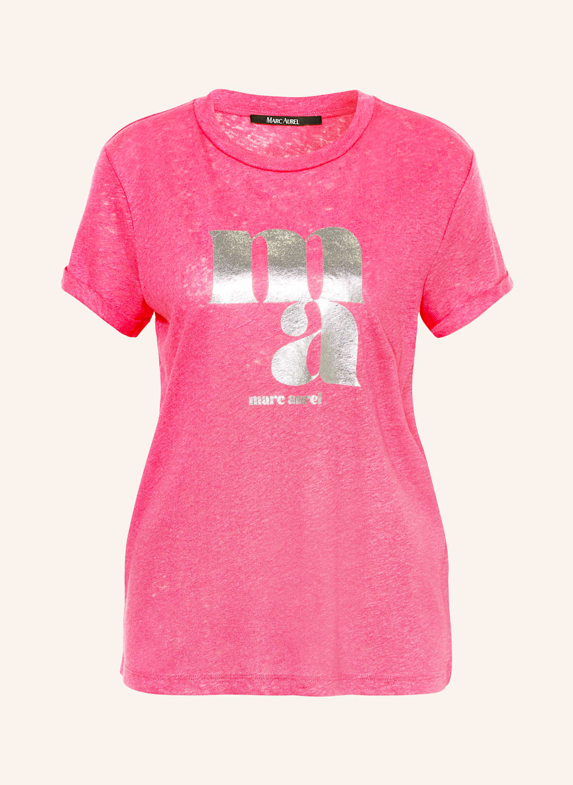 Marc Aurel T-Shirt Aus Leinen pink Marc Aurel T-Shirt Aus Leinen pink von MARC AUREL