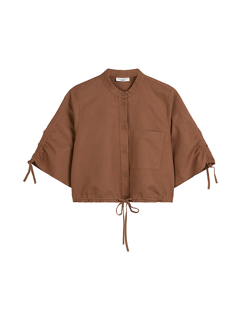 MARC O' POLO DENIM Blusenshirt  braun | L von MARC O' POLO DENIM