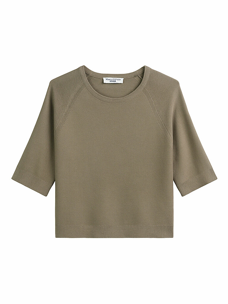 MARC O' POLO DENIM Pullover  olive | L von MARC O' POLO DENIM