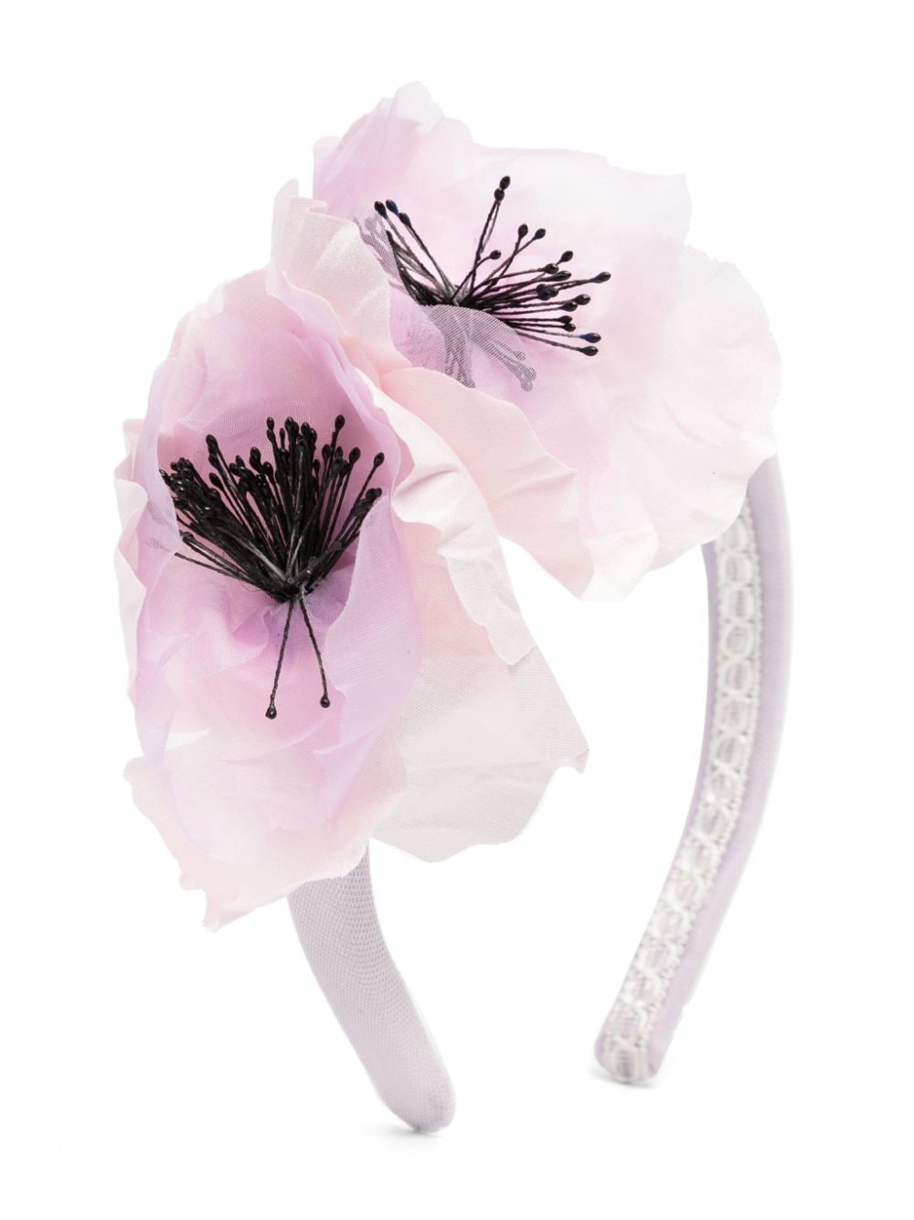 MARCHESA KIDS COUTURE 3D floral-appliqué head band - Purple von MARCHESA KIDS COUTURE