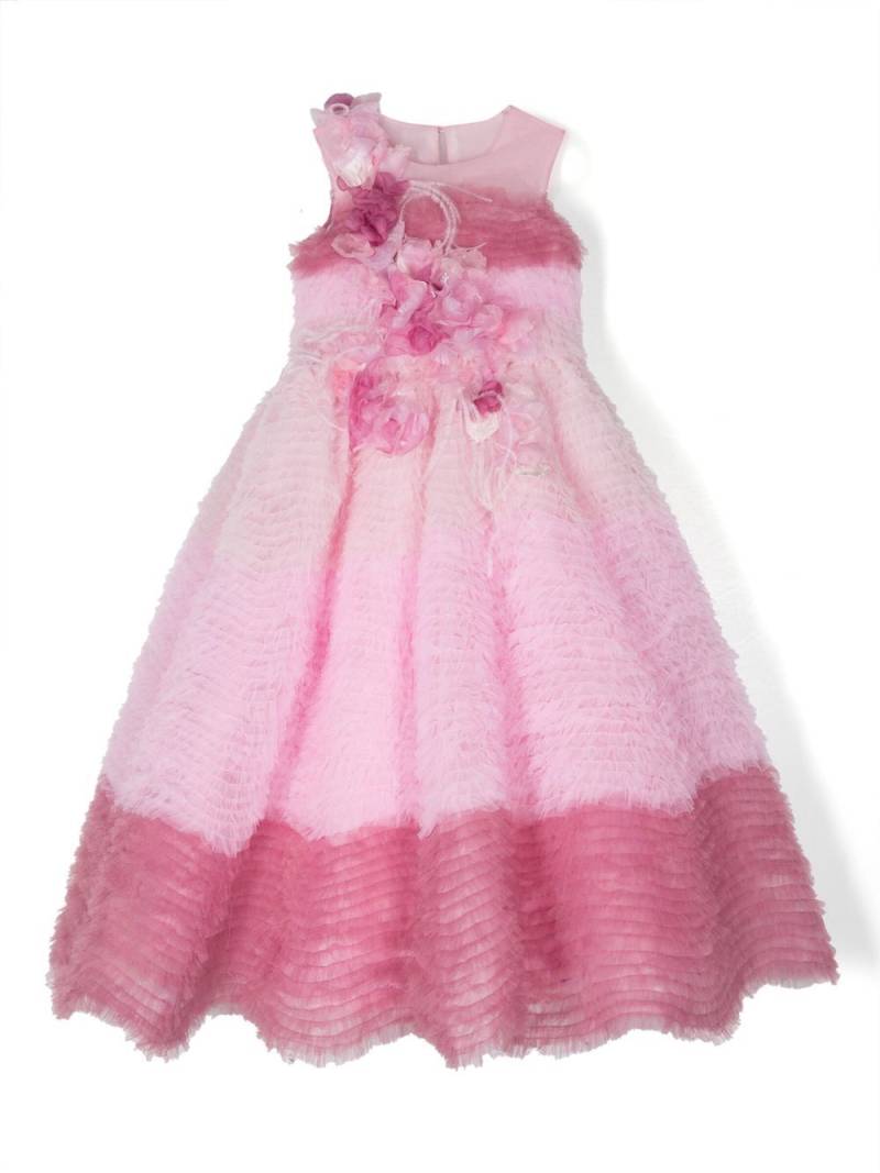 MARCHESA KIDS COUTURE tiered-tulle flared dress - Pink von MARCHESA KIDS COUTURE