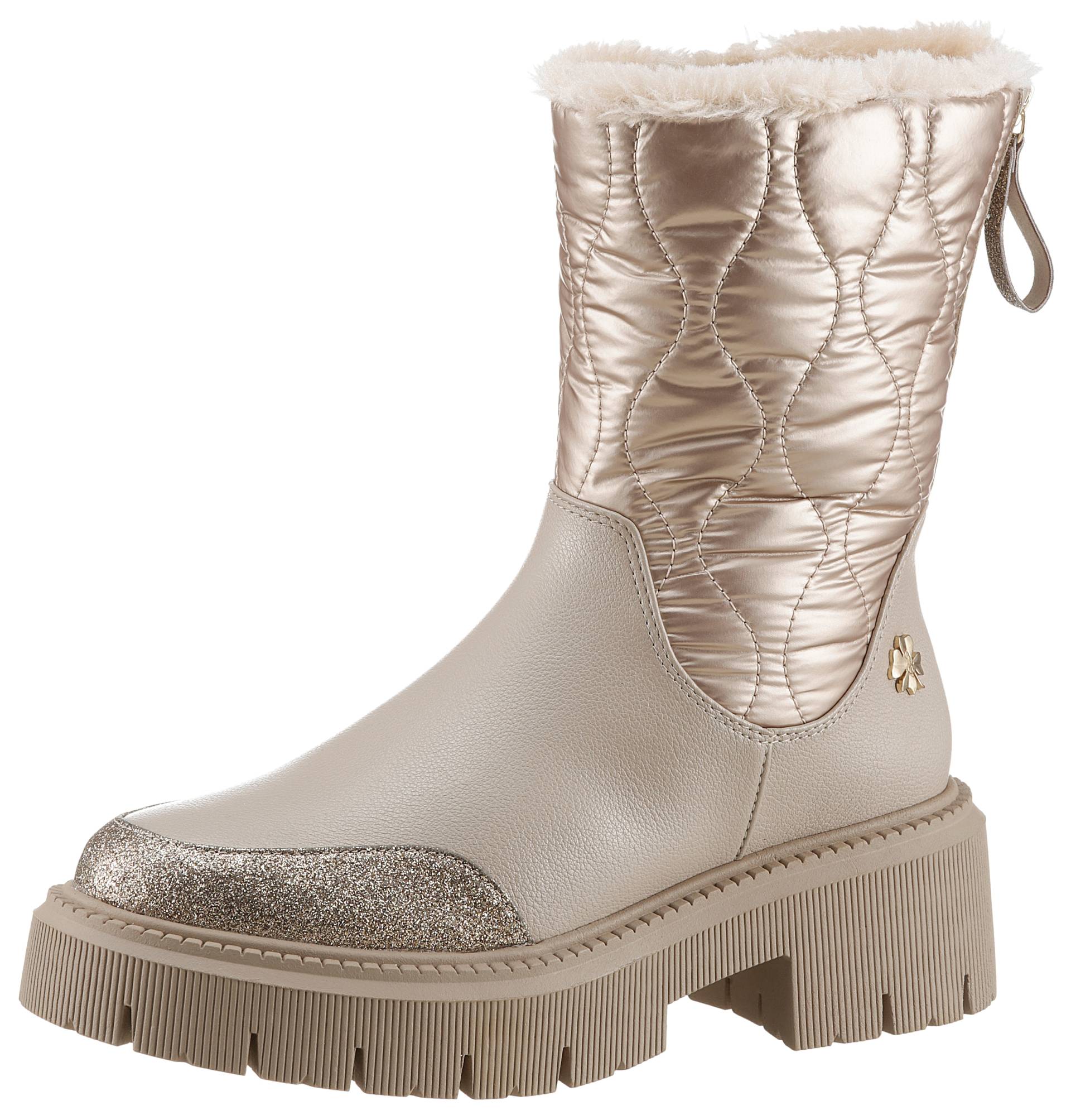 MARCO TOZZI by GMK Winterboots »TORIA«, Blockabsatz, Plateau, Winterstiefelette mit TEX-Ausstattung