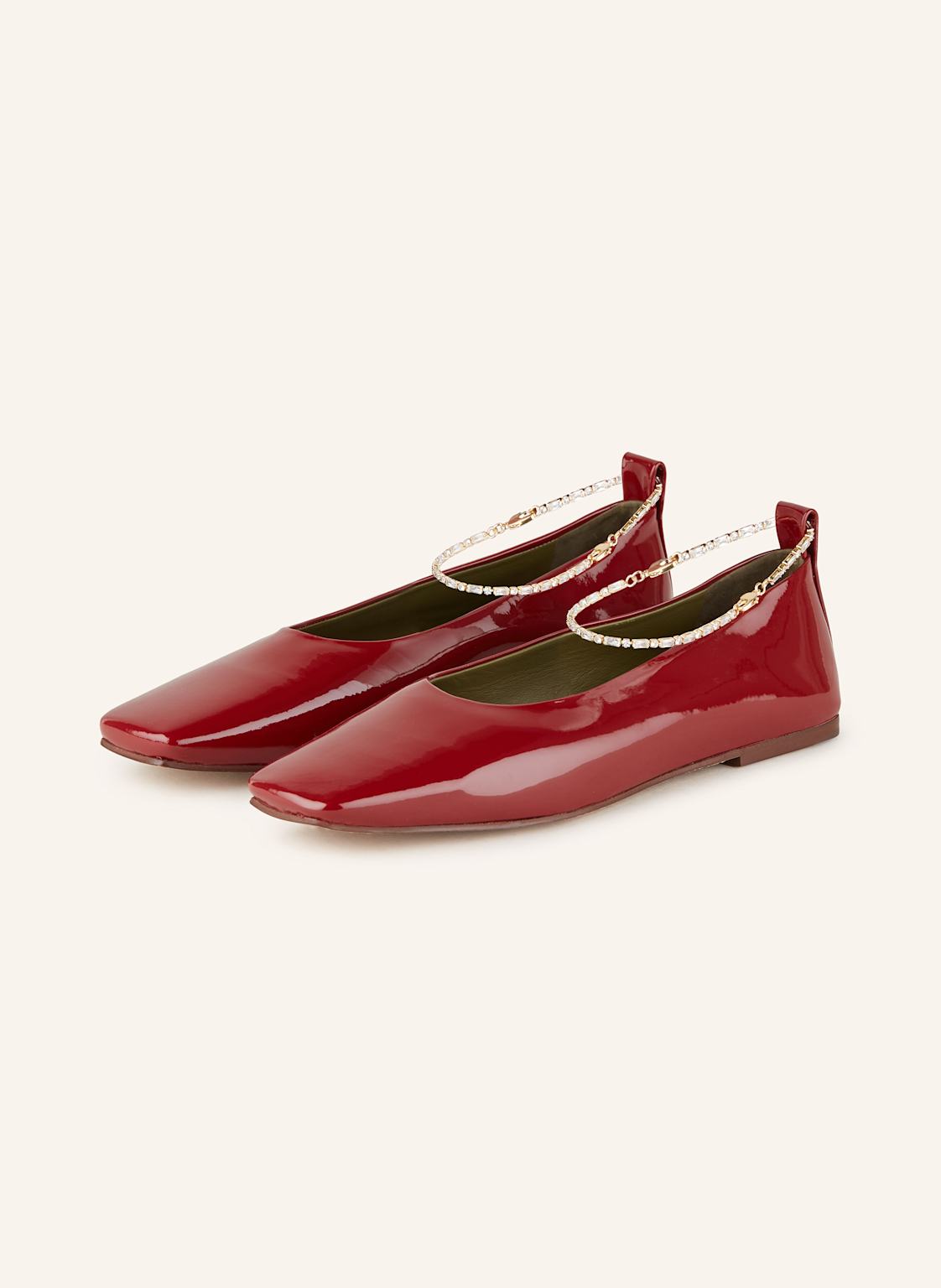 Maria Luca Lackballerinas Augusta rot von MARIA LUCA