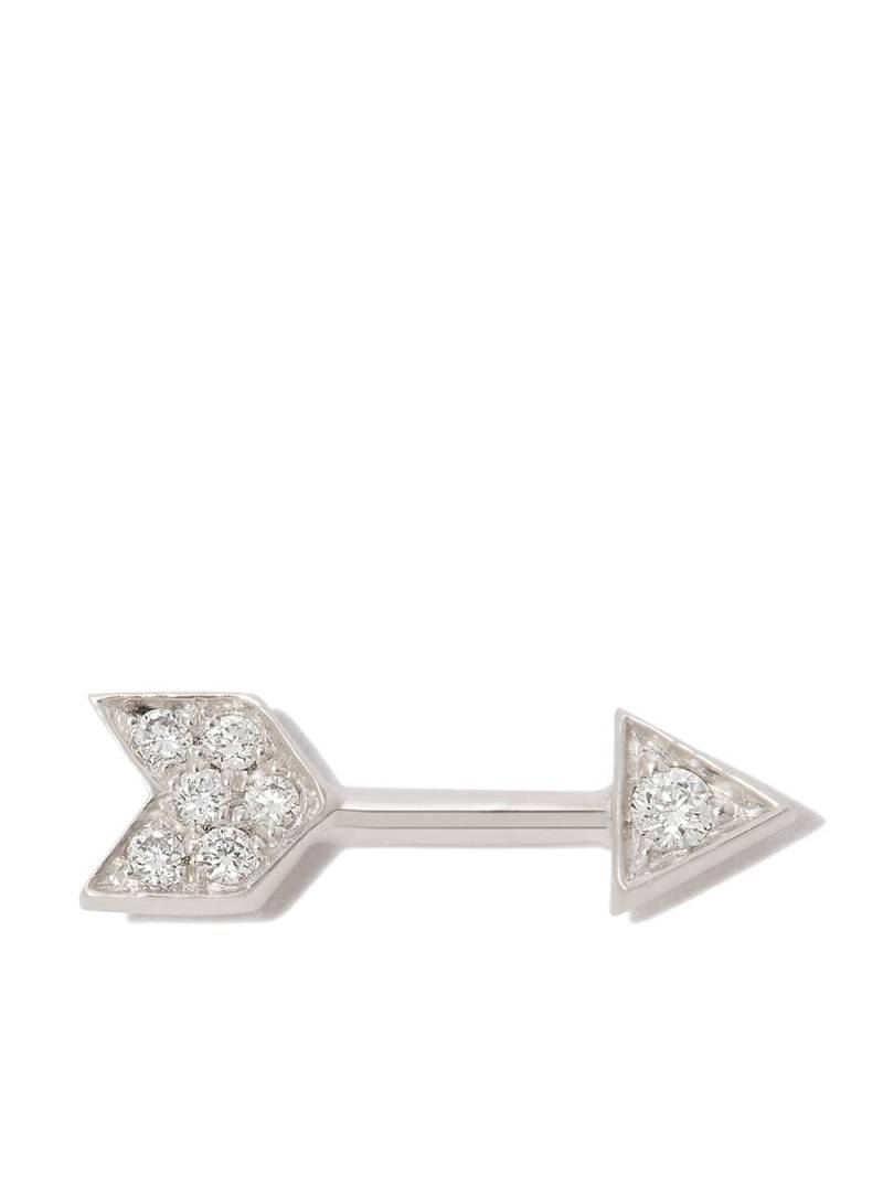 MARIA TASH 18kt white gold Arrow stud earring - Silver von MARIA TASH