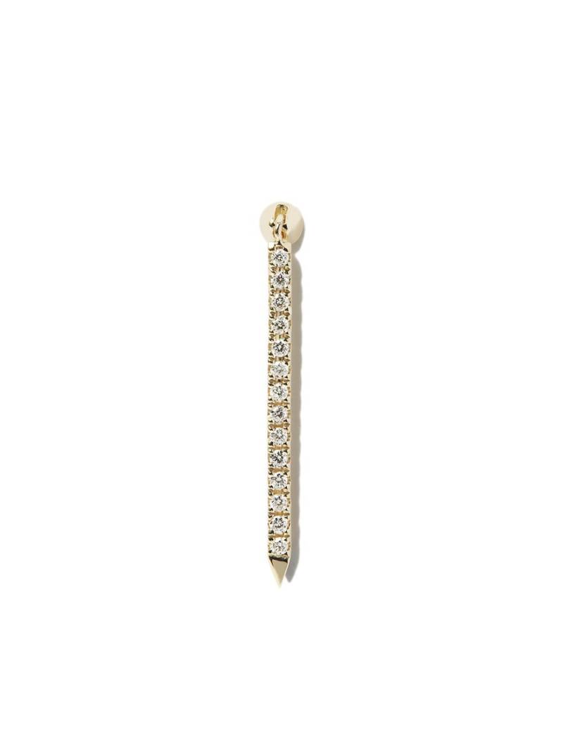 MARIA TASH 18kt yellow gold Eternity Bar diamond earring von MARIA TASH