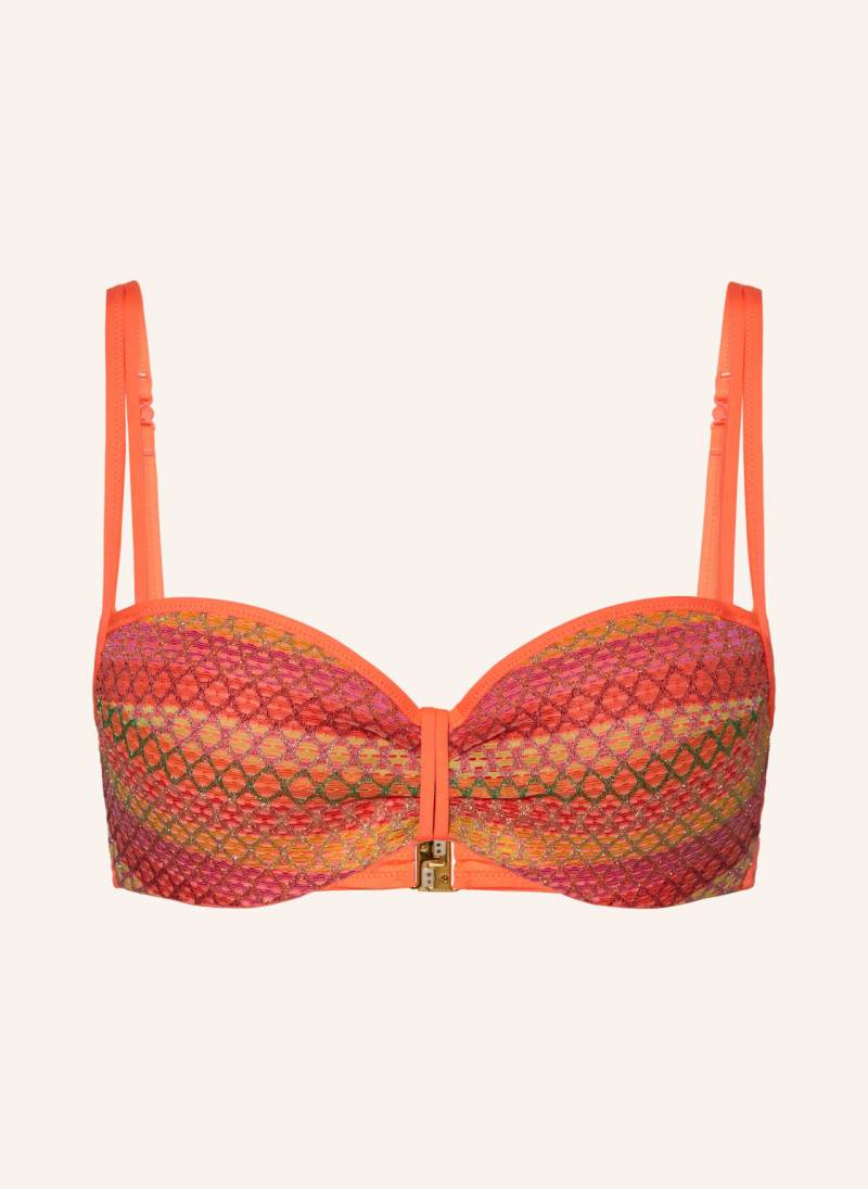 Marie Jo Balconette-Bikini-Top Mit Glitzergarn orange von MARIE JO