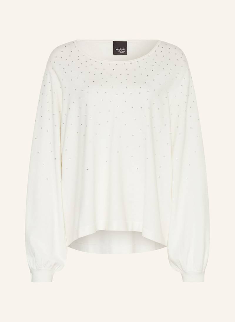 Marina Rinaldi Persona Pullover Sagitta Mit Schmucksteinen weiss von MARINA RINALDI PERSONA