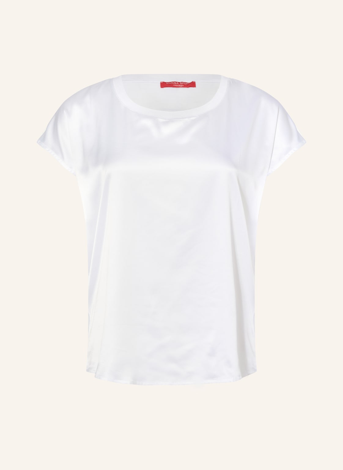 Marina Rinaldi Sport Blusenshirt Im Materialmix weiss von MARINA RINALDI SPORT