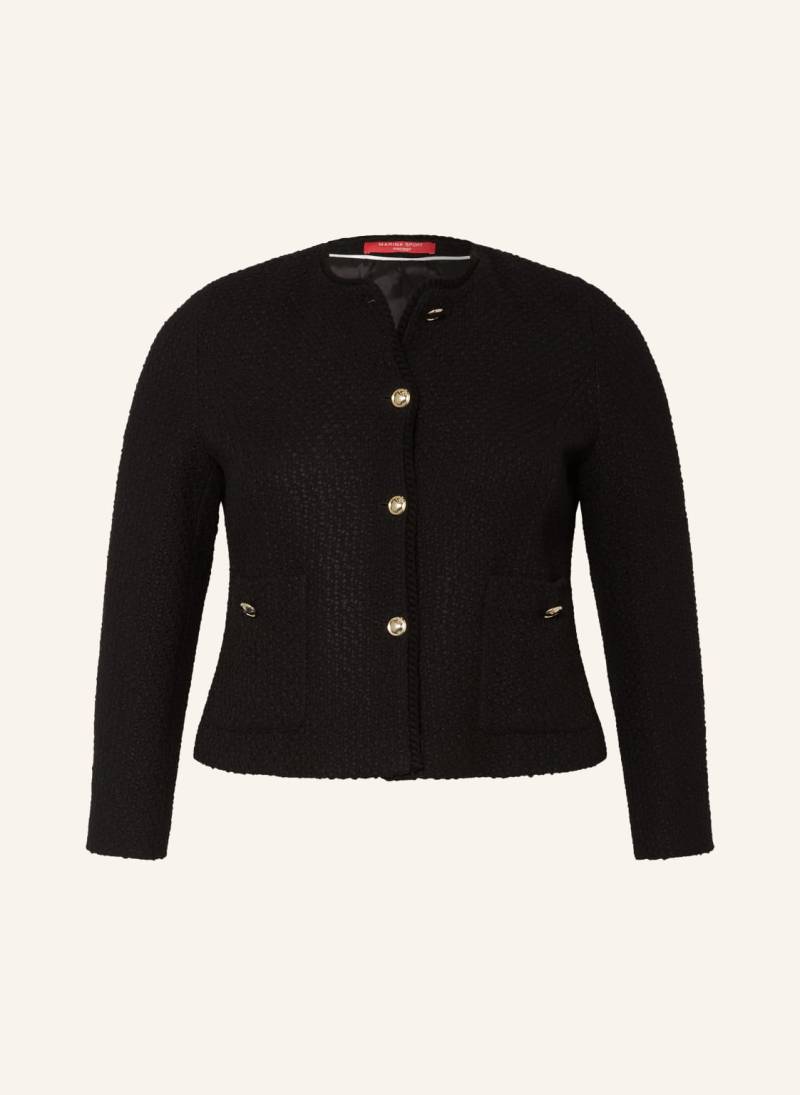 Marina Rinaldi Sport Tweed-Jacke Canosa schwarz von MARINA RINALDI SPORT