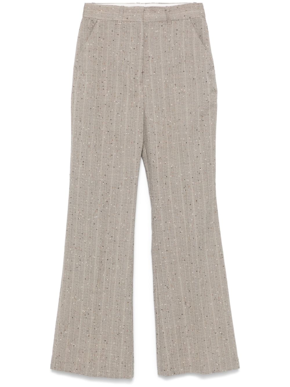 MARK KENLY DOMINO TAN split-ankle trousers - Neutrals