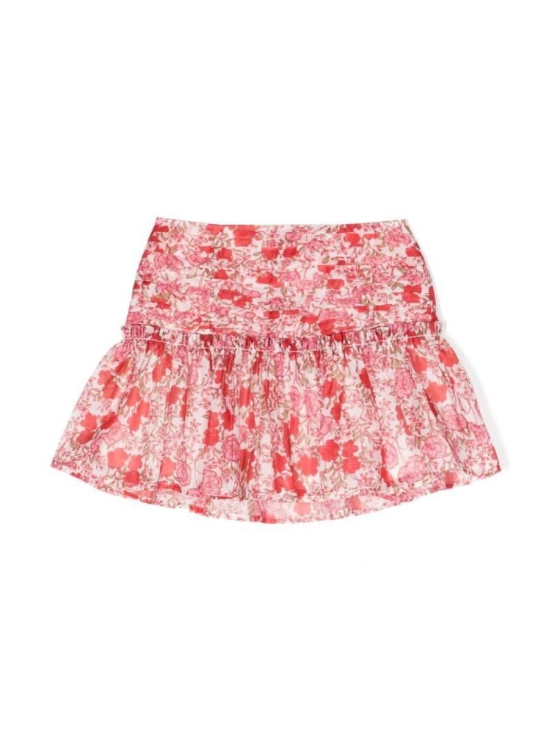 MARLO Holly floral-print skirt - Red von MARLO