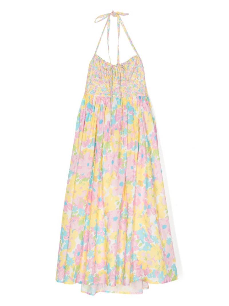 MARLO floral-print halterneck flared dress - Multicolour von MARLO