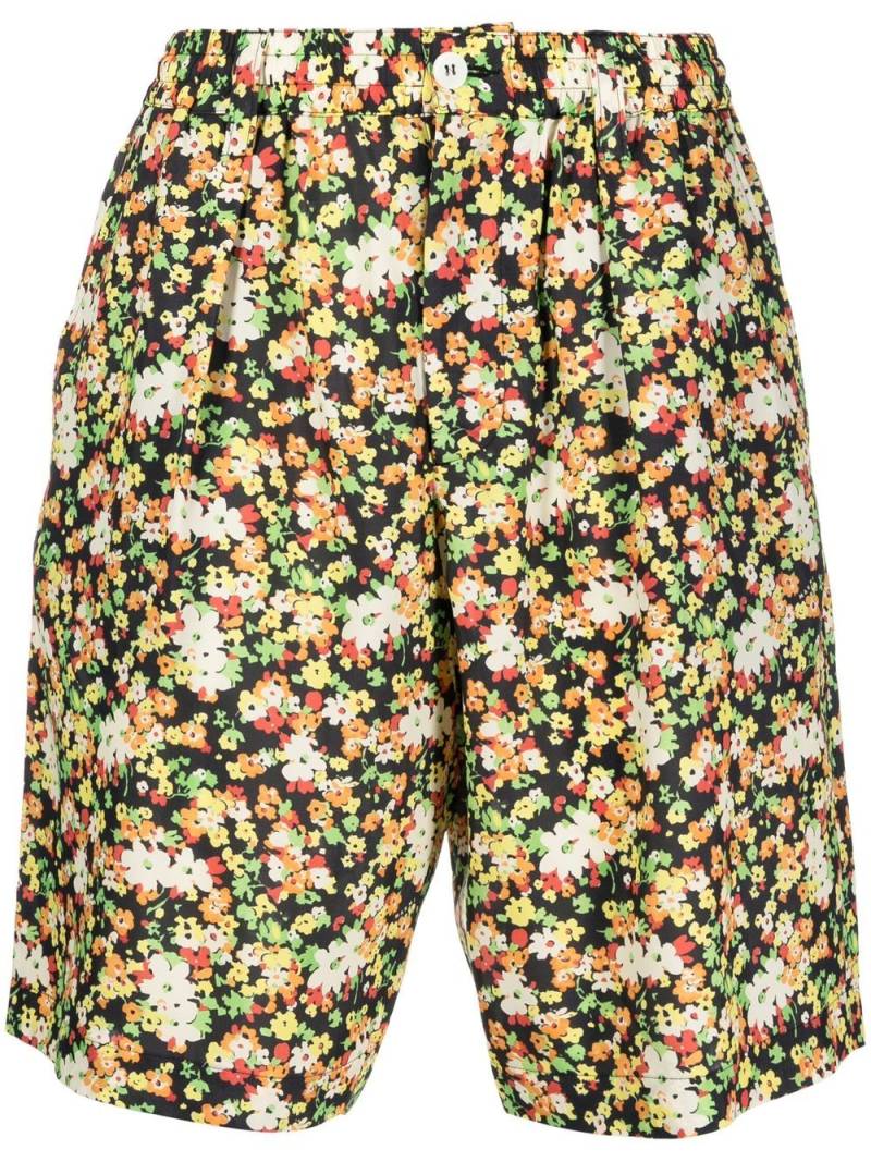 Marni floral-print bermuda shorts - Black von Marni