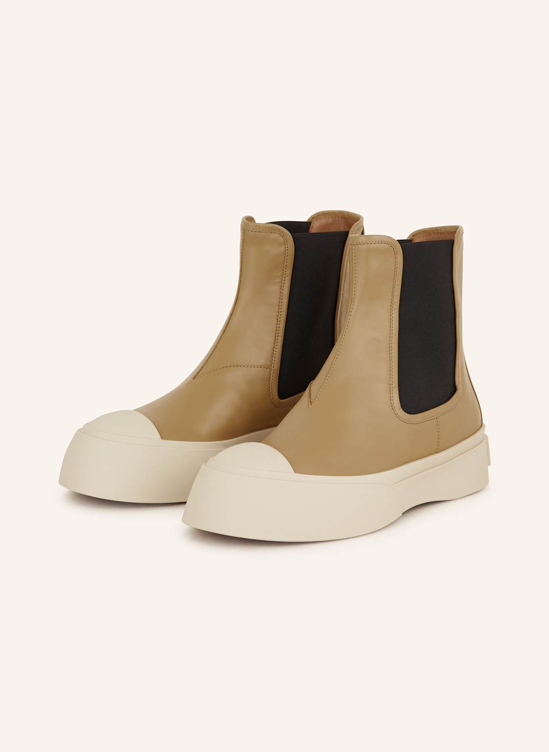 Marni Chelsea-Boots beige von MARNI